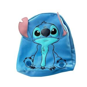 Disney Stitch Mini Backpack Blue Holographic Straps 3D Ears WM427000194-0423
